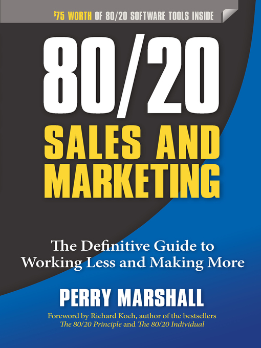 Title details for 80/20 Sales and Marketing by Perry Marshall - Wait list